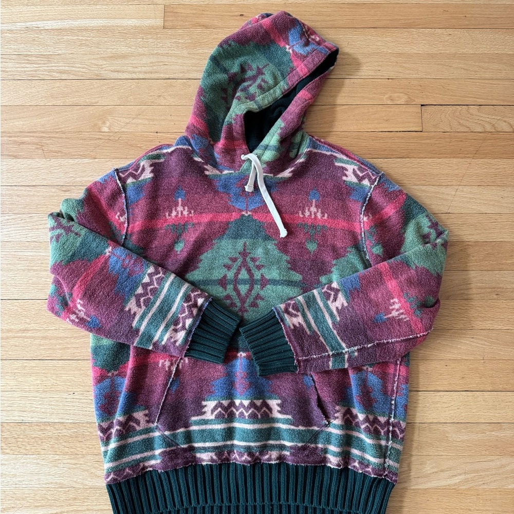 Ralph Lauren SIZE XL Multicolor Textured Hoodie